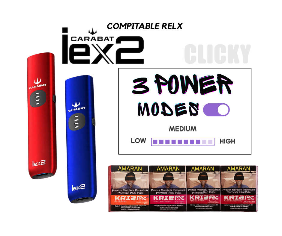 CARABAT IEX2 - 2pcs/pack (COMPATIBLE RELX)