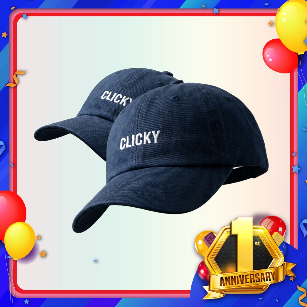 Clicky Merchandise Cap - Exclusive 1st Year Anniversary Design