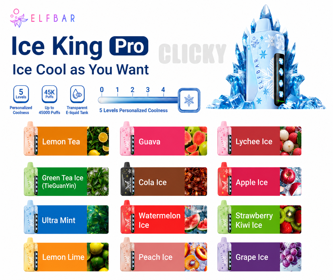 Elfbar Ice King Pro 45k Disposable