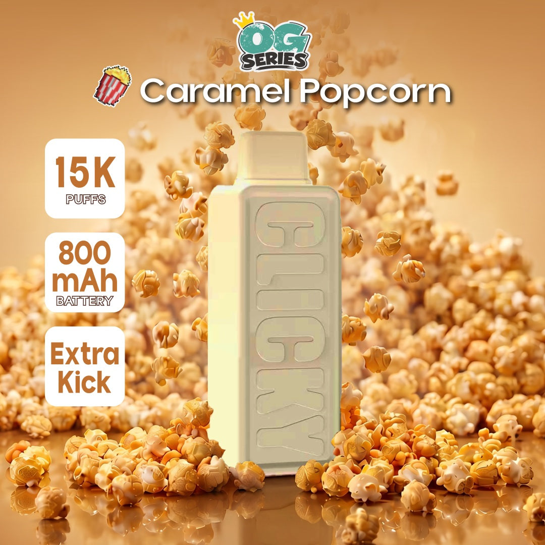 Clicky Caramel Pop Corn Disposable Vape Pod (Refill)