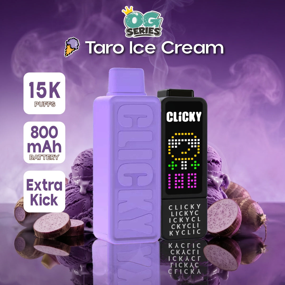 Clicky Taro Ice Cream Flavor Vape Pod Device (Set with Pod)