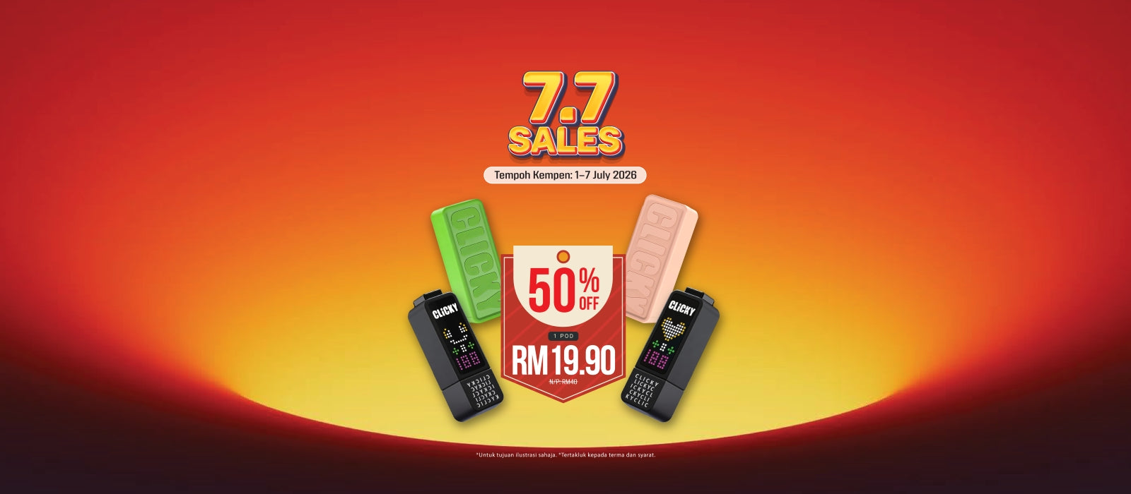 Clicky 7.7 Sales