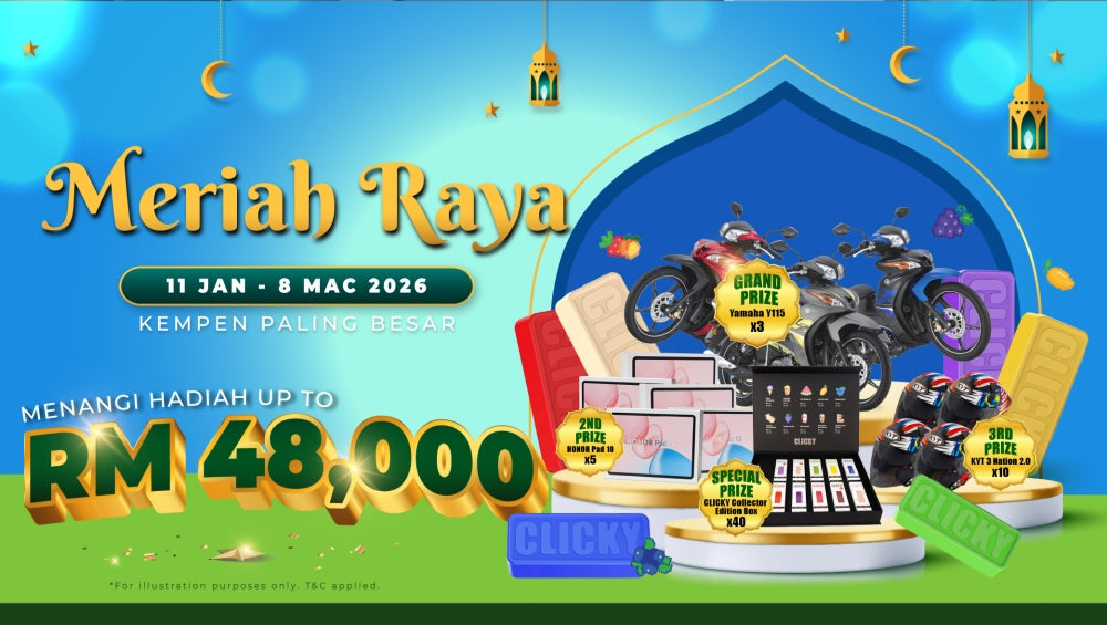 Clicky Meriah Raya promotional campaign