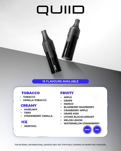 ASDF Neura Device & ASDF QUIID Pod 2ml Flavour Cartridge Genuine Stock