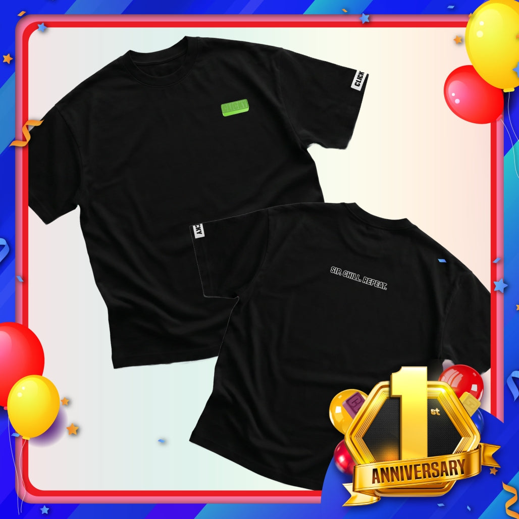 Clicky Merchandise Oversized T-shirt - Exclusive 1st Year Anniversary Design