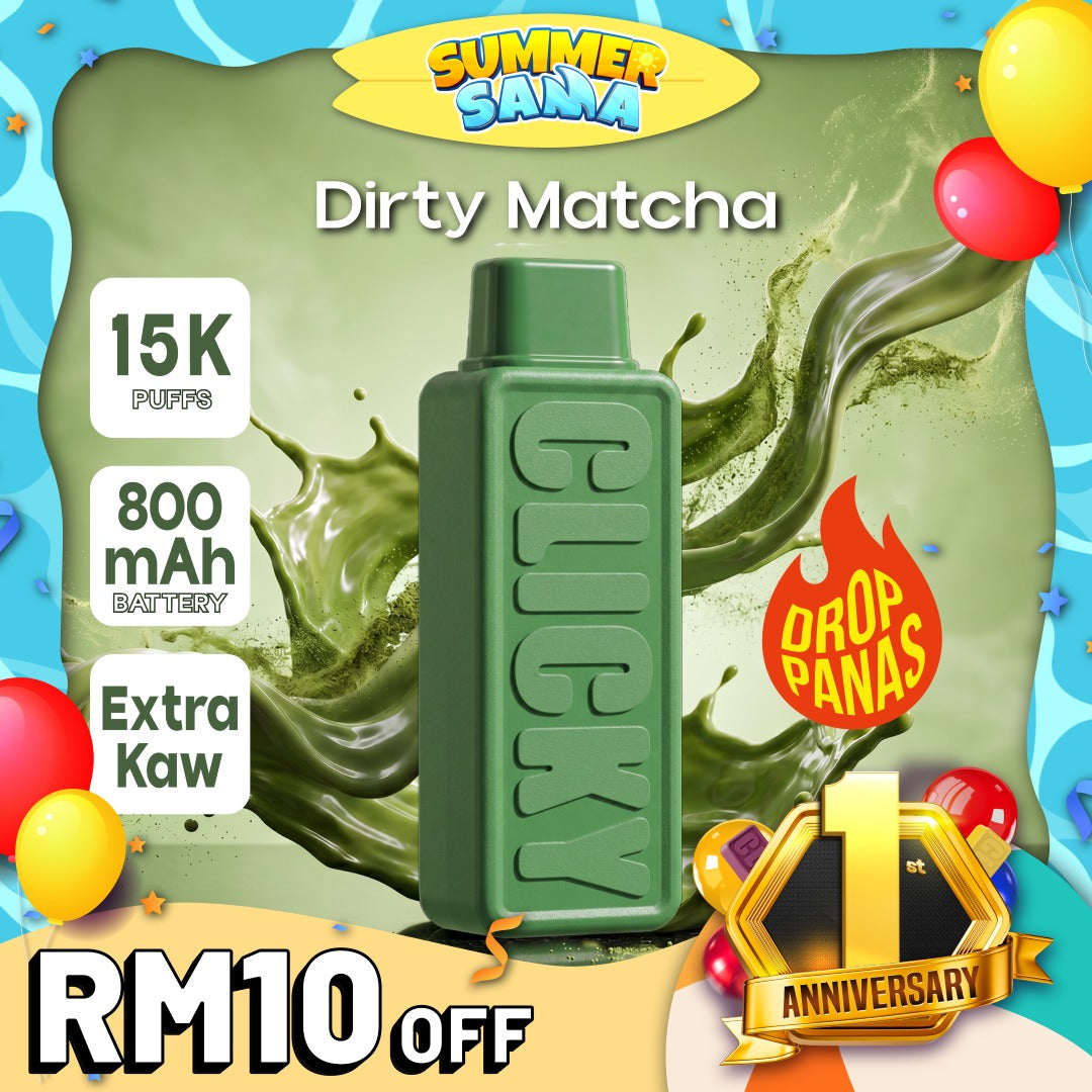 Clicky Dirty Matcha Disposable Vape Pod (Refill)