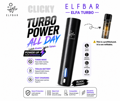 Elfbar ELFA Turbo Device & 2ML Prefilled Pod