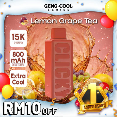 Clicky Lemon Grape Tea Disposable Vape Pod (Refill)