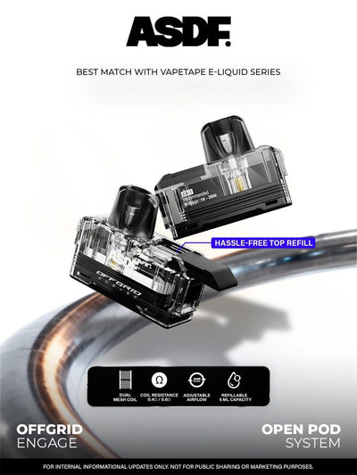 Offgrid Engage Starter Kit (Include 0.4 Ohm & 0.6 Ohm Cartidge)