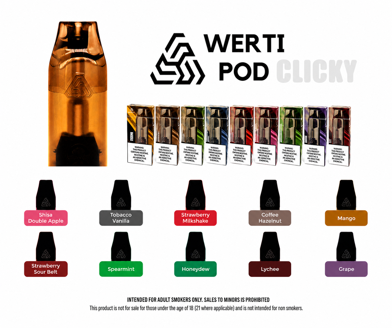 WERTI Device & Flavour [Close Pod System]