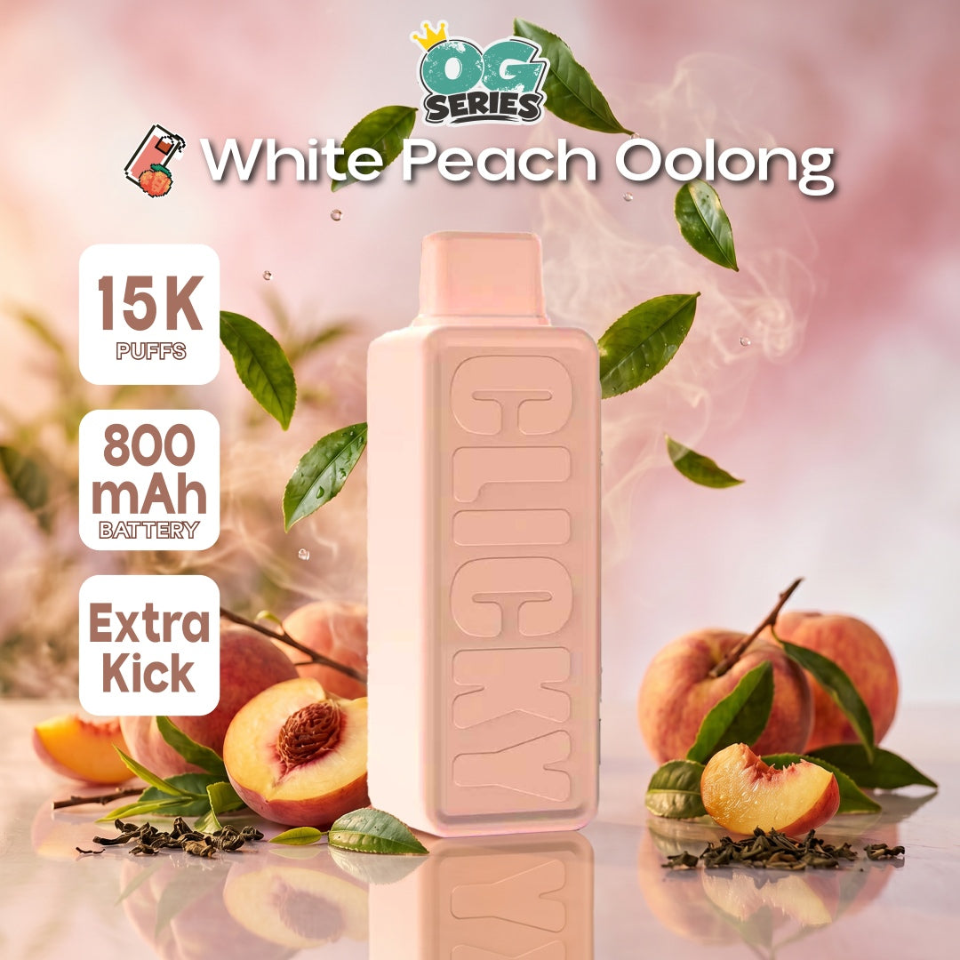 Clicky White Peach Oolong Disposable Vape Pod (Refill)