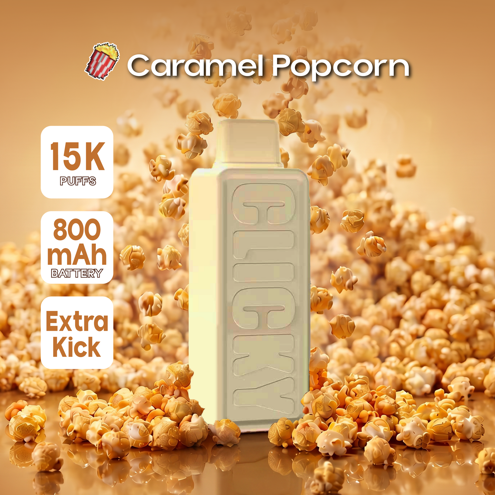 popcorn flavour vape Caramel Pop Corn Disposable Vape Pod (Refill)
