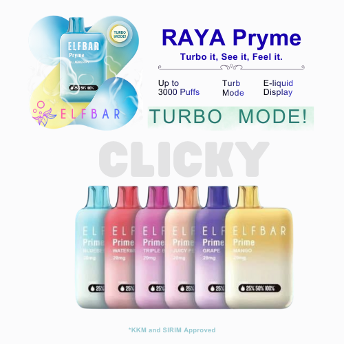 Elfbar Raya Pryme disposable 3000puffs