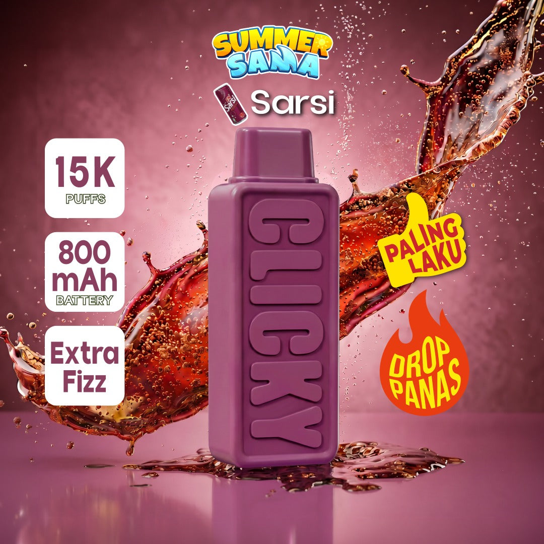 Pod Vape Pakai Buang Sarsi (Isi Semula)
