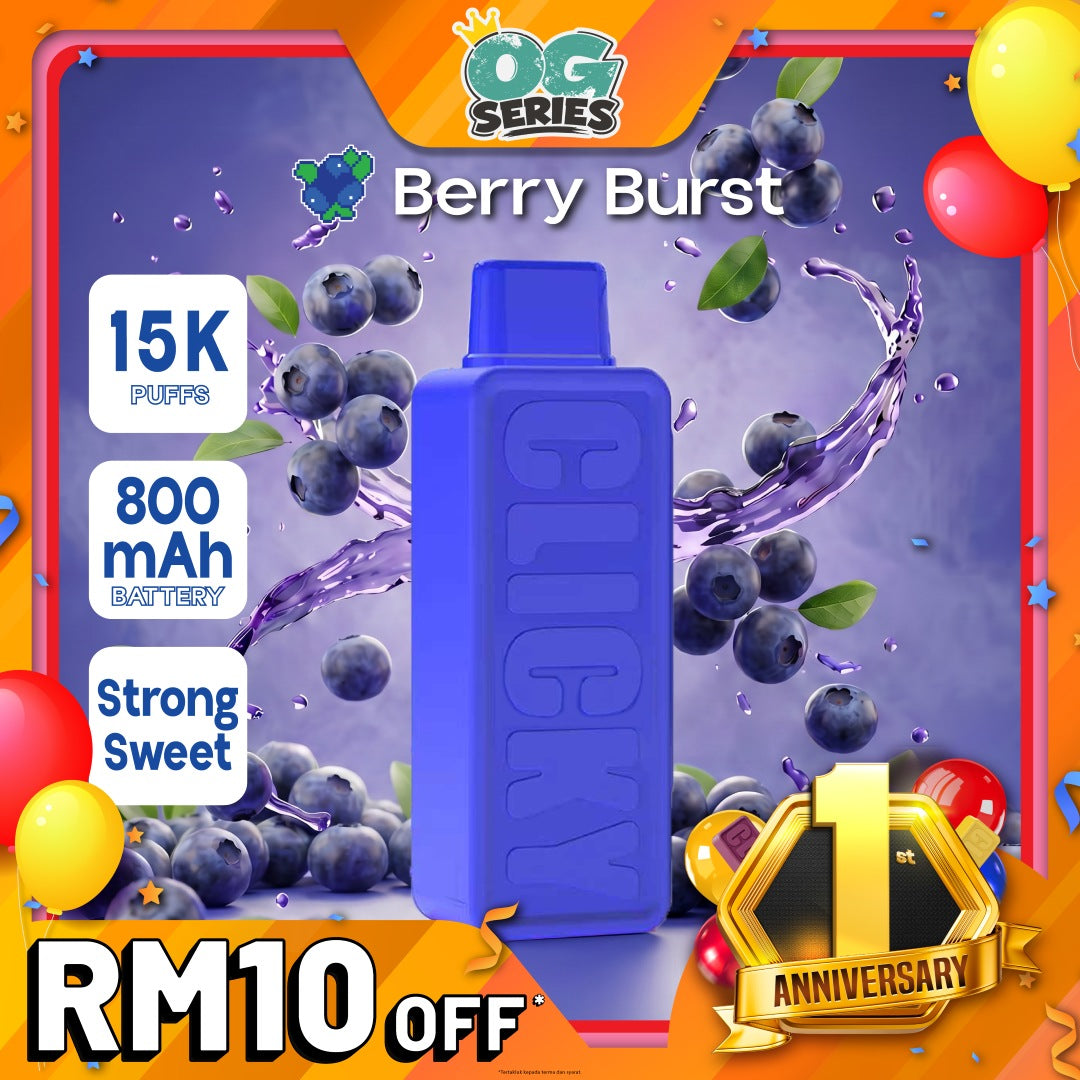 Clicky Berry Burst Disposable Vape Pod (Refill)
