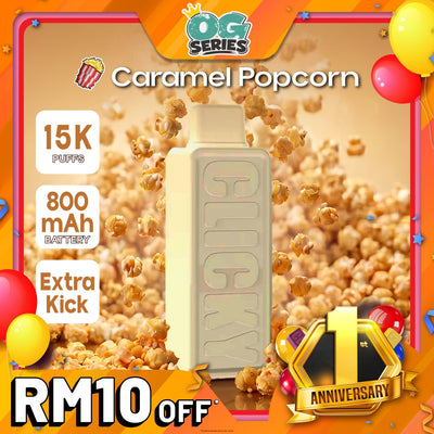 Pod Vape Pakai Buang Popcorn Karamel (Isian Semula)