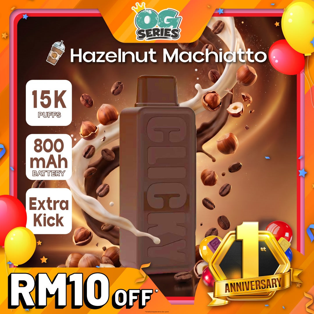Clicky Hazelnut Macchiato Disposable Vape Pod (Refill)