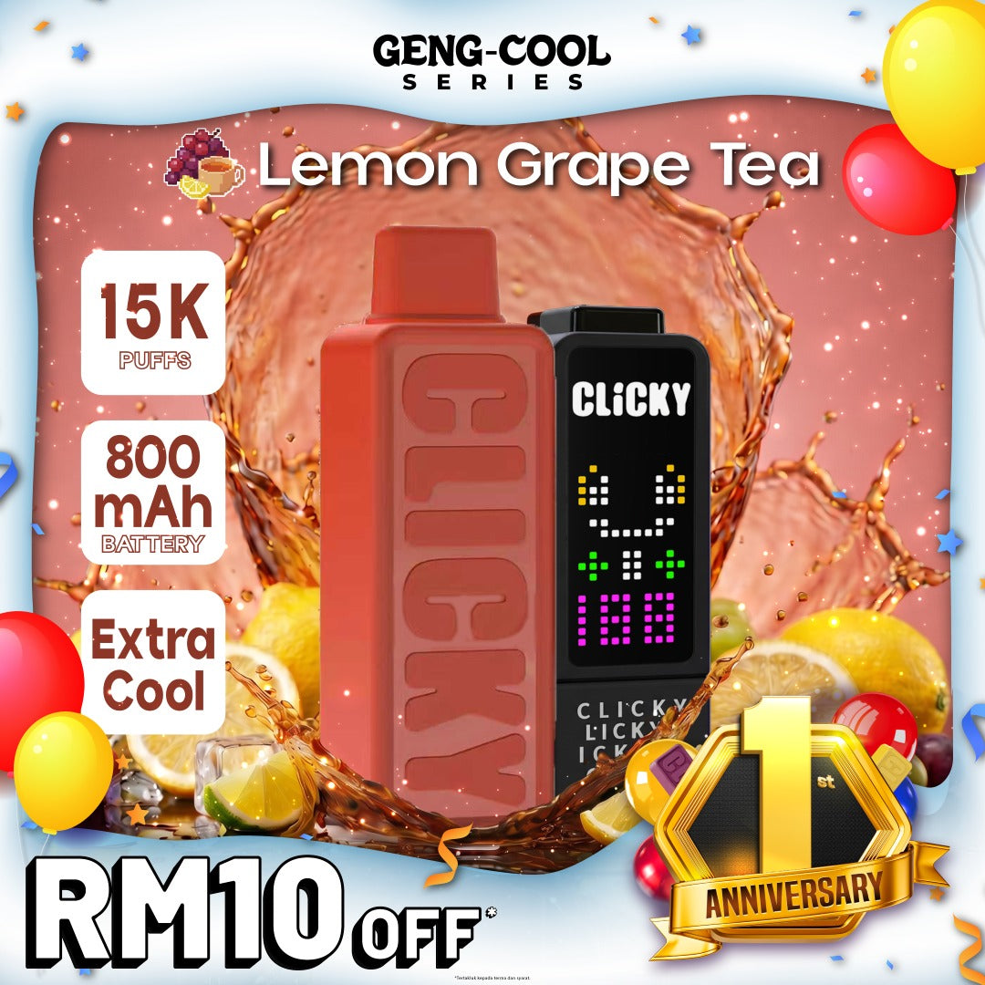 Peranti Pod Vape Perisa Teh Lemon Anggur (Set dengan Pod)