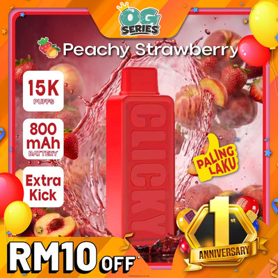 Clicky Peachy Strawberry Disposable Vape Pod (Refill)