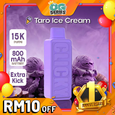 Pod Vape Pakai Buang Aiskrim Taro (Isi Semula)