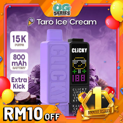 Clicky Taro Ice Cream Flavor Vape Pod Device (Set with Pod)