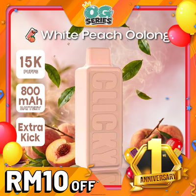 Pod Vape Pakai Buang Oolong Pic Putih (Isian Semula)